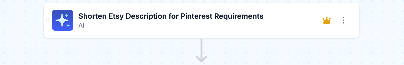 AI step to truncate descriptions