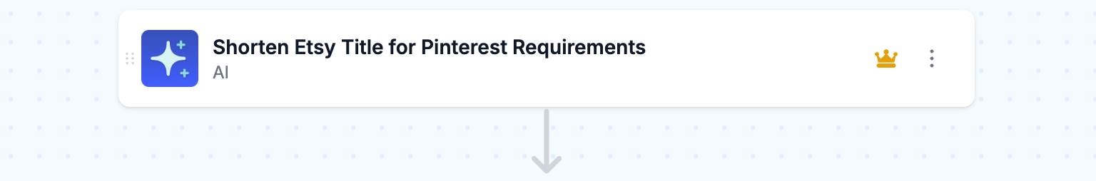 AI step to truncate titles