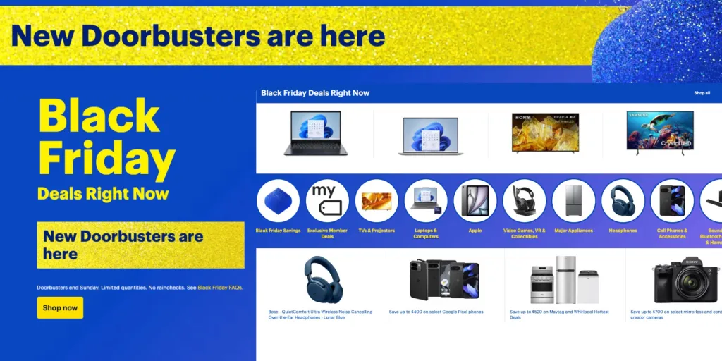 Best Buy - Black Friday automatic price drops on featured products