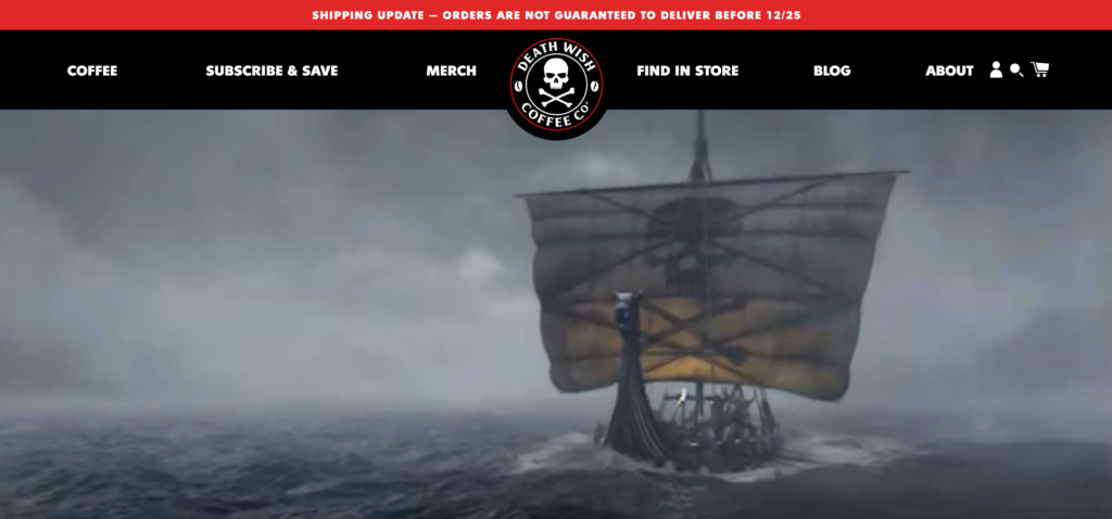 Death Wish Coffee Super Bowl Commercial still frame