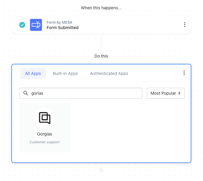 form to gorgias workflow