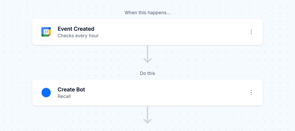 google calendar to recall