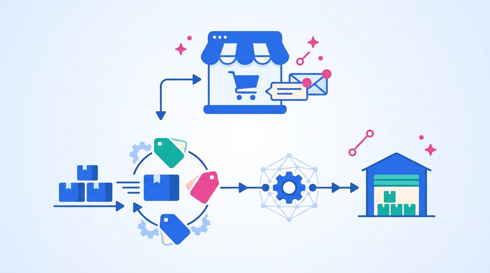 How can I automate order tagging and inventory syncing for my online store?