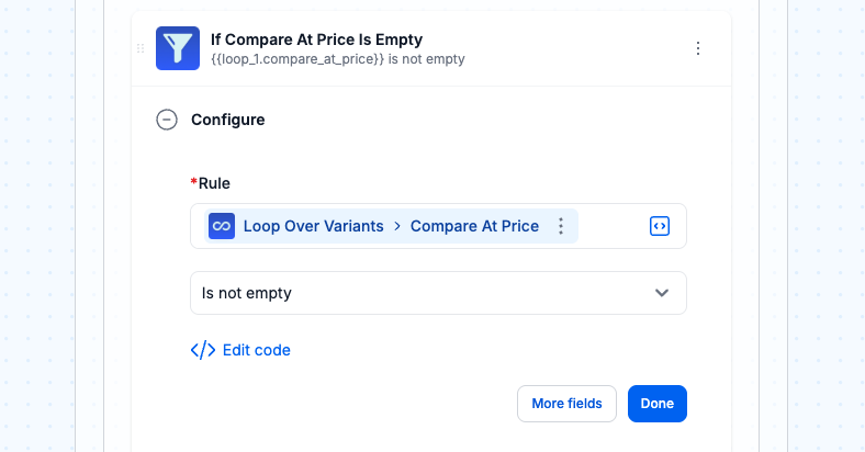 Check if the “Compare At Price” is empty