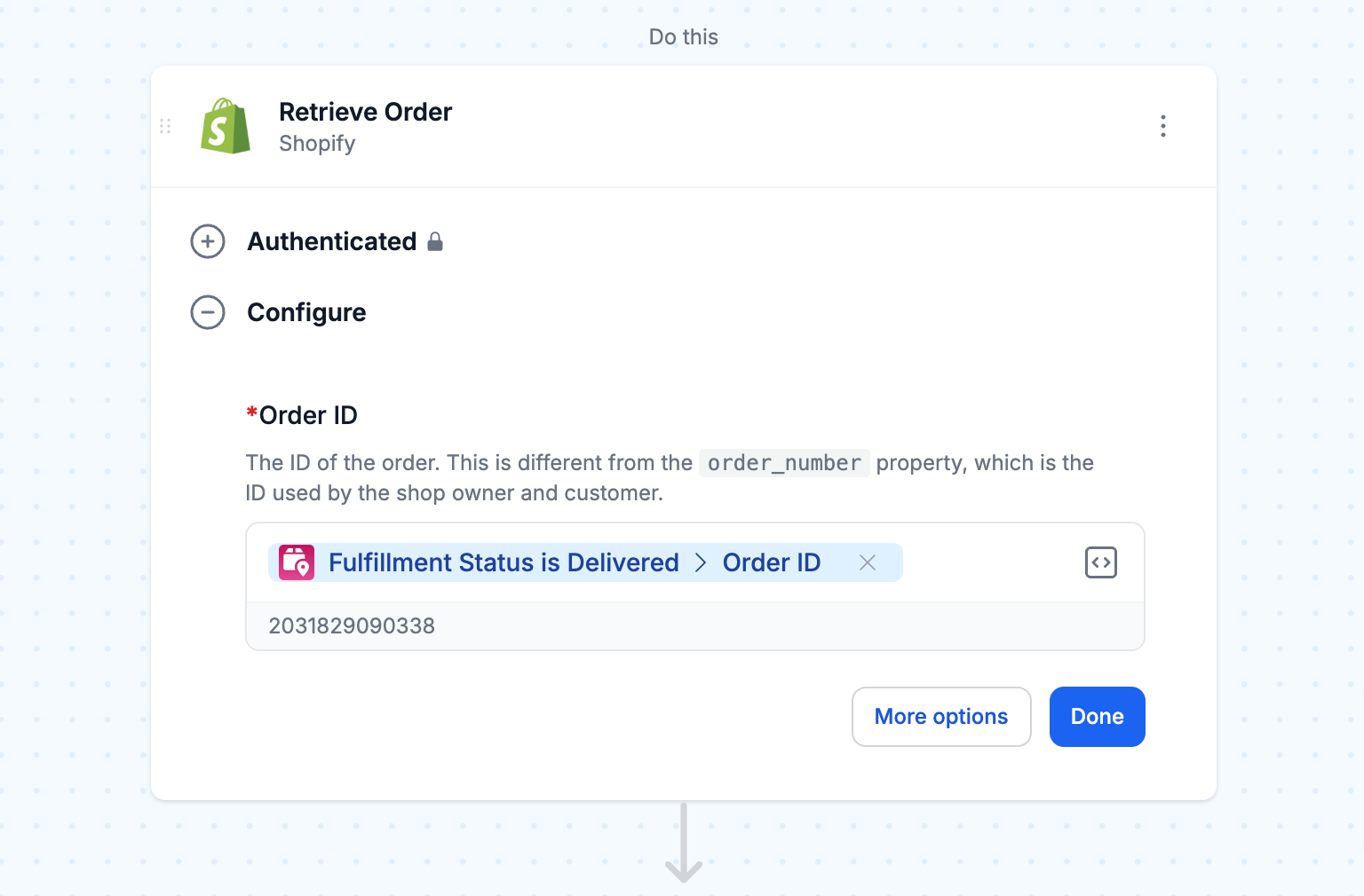 Retrieve order details from Shopify