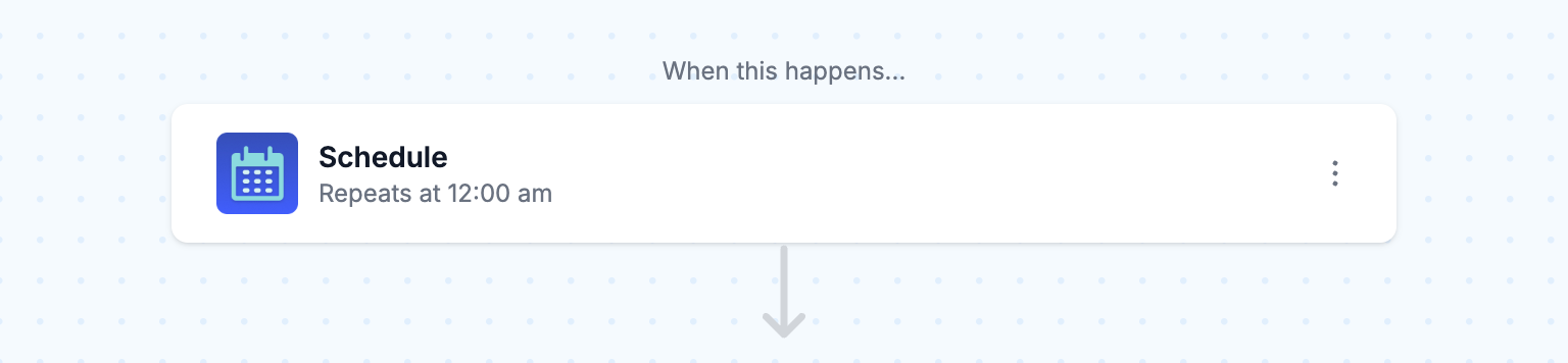 Schedule the workflow