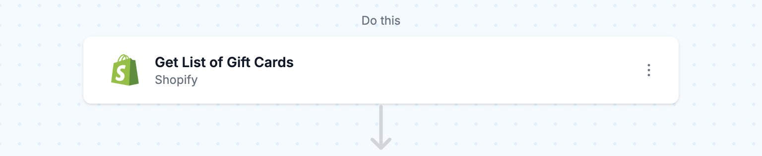 Retrieve a list of gift cards from Shopify