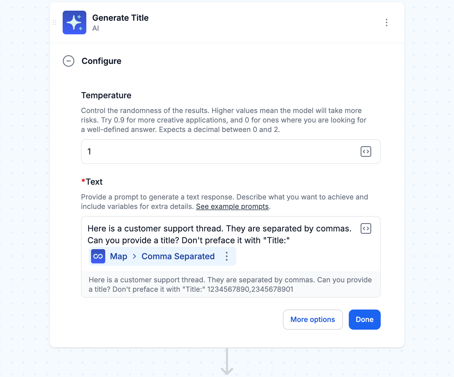Write a unique title with AI