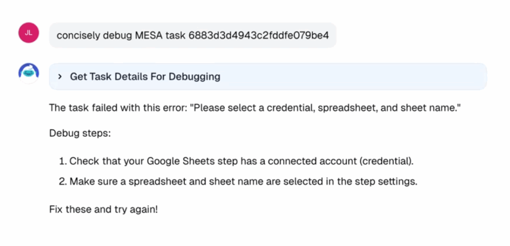 MESA’s AI assistant