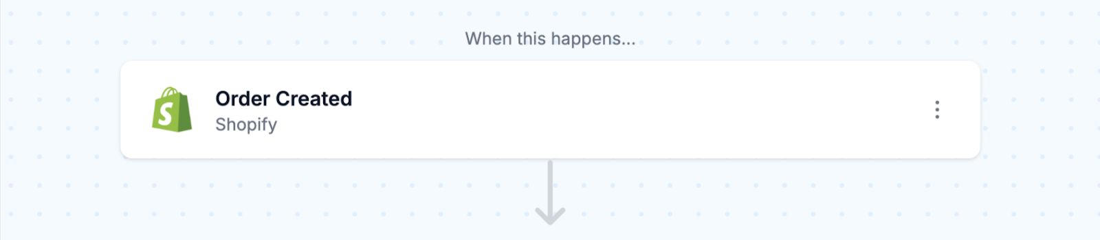 Set up Shopify order created trigger