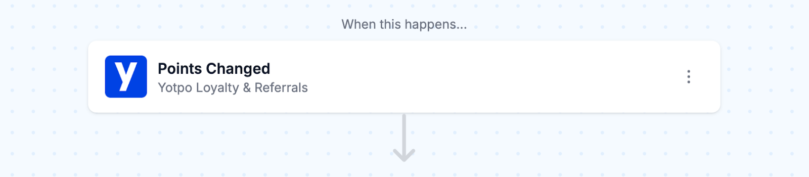 Set up Yotpo points change trigger