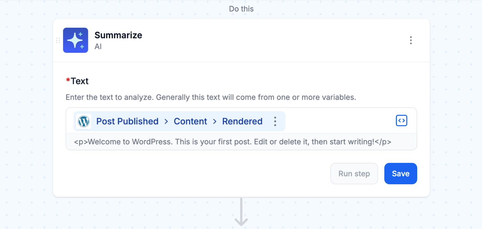 Generate AI summary