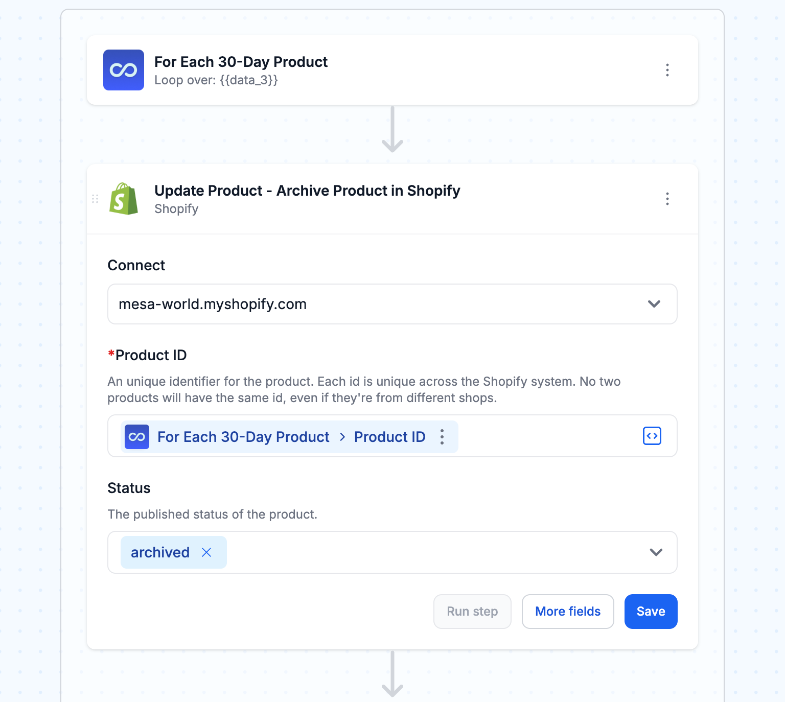 Archive products in Shopify