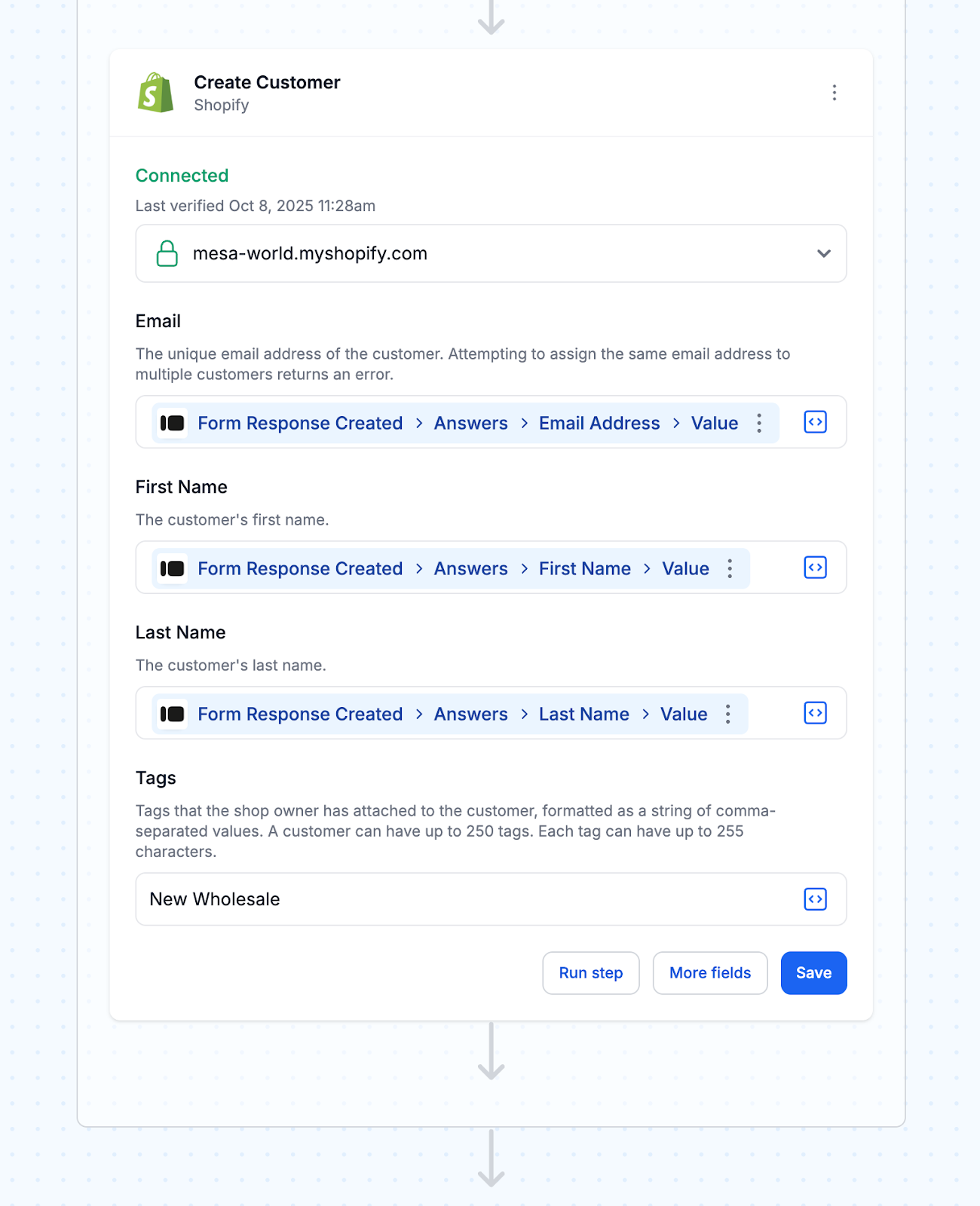 Customer is created or updated with tags