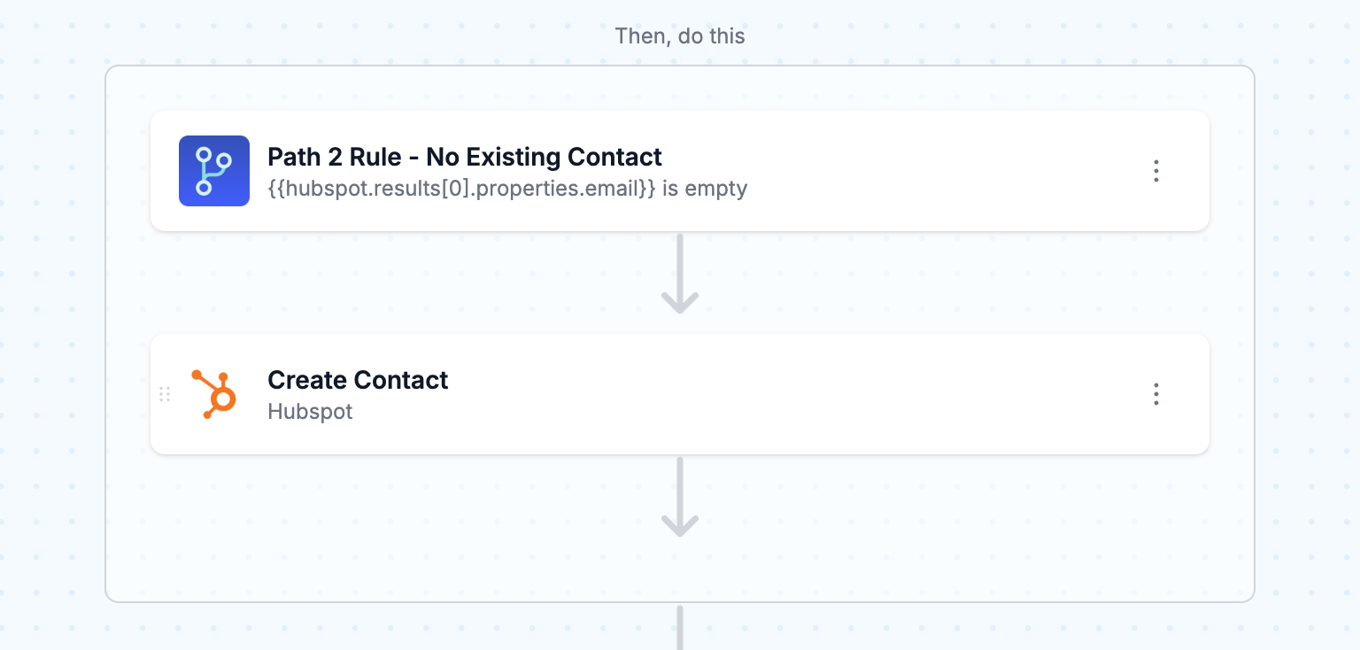 Create new contacts (Path 2)