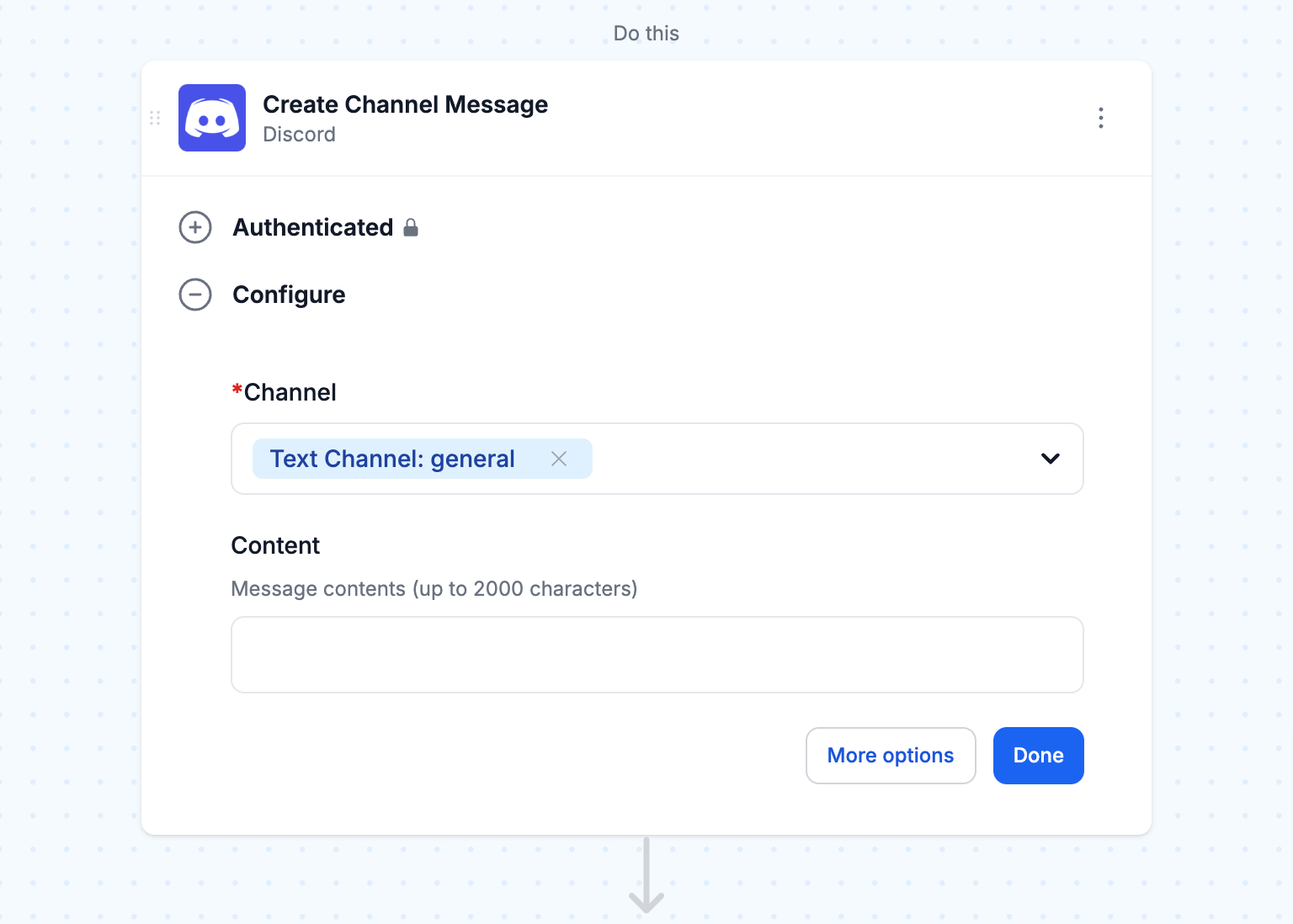 Now that you’ve chosen your trigger, it’s time to write the content of your automated message. 