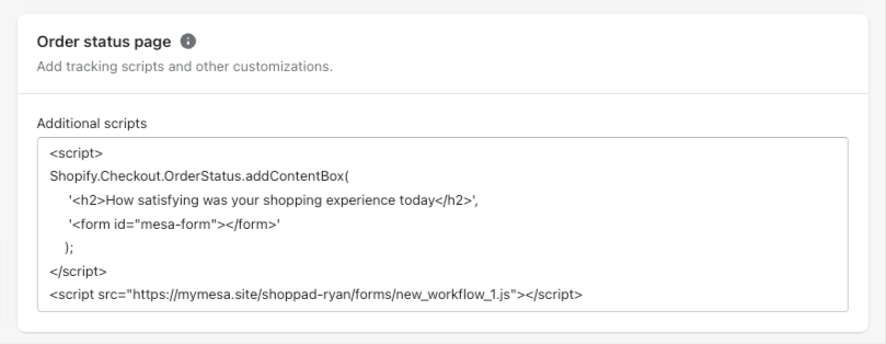 shopify checkout script