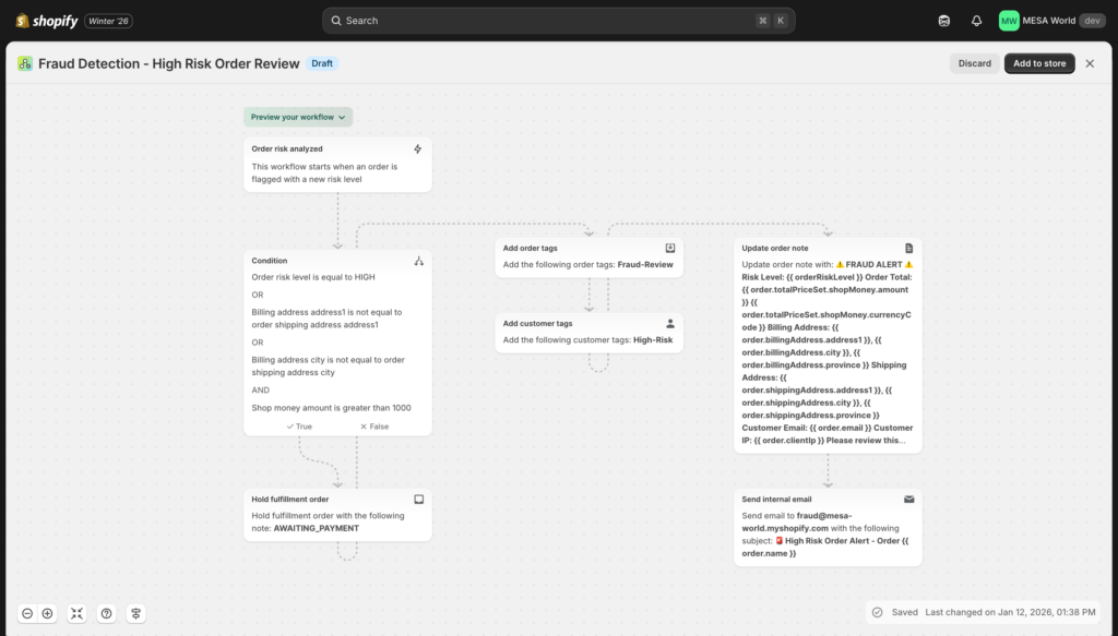 shopify flow fraud detection