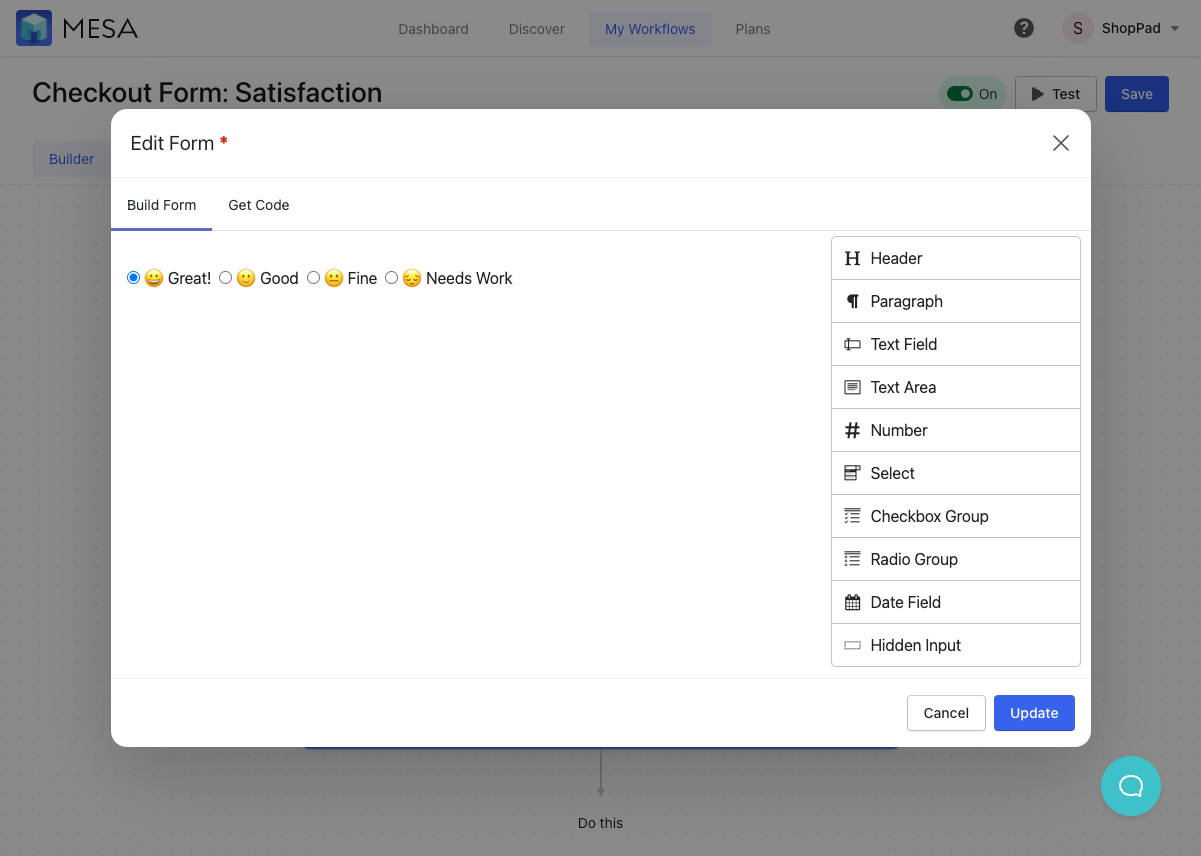 shopify post purchase satisfaction survey