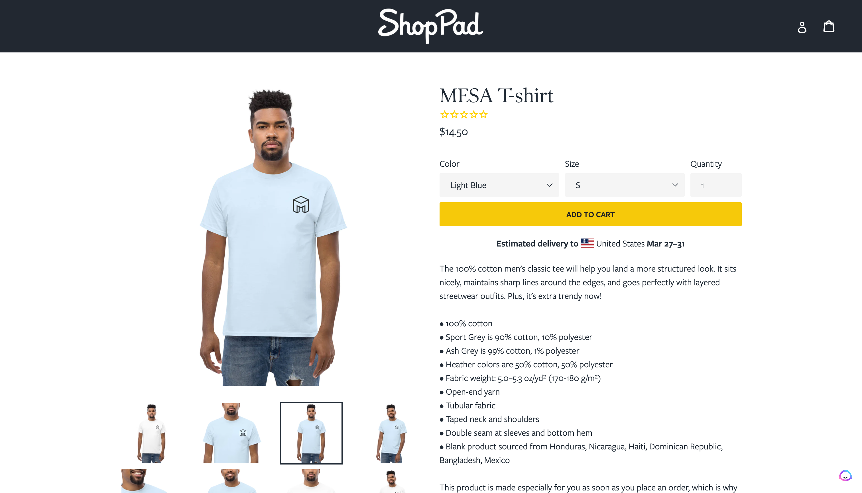 printful shopify product