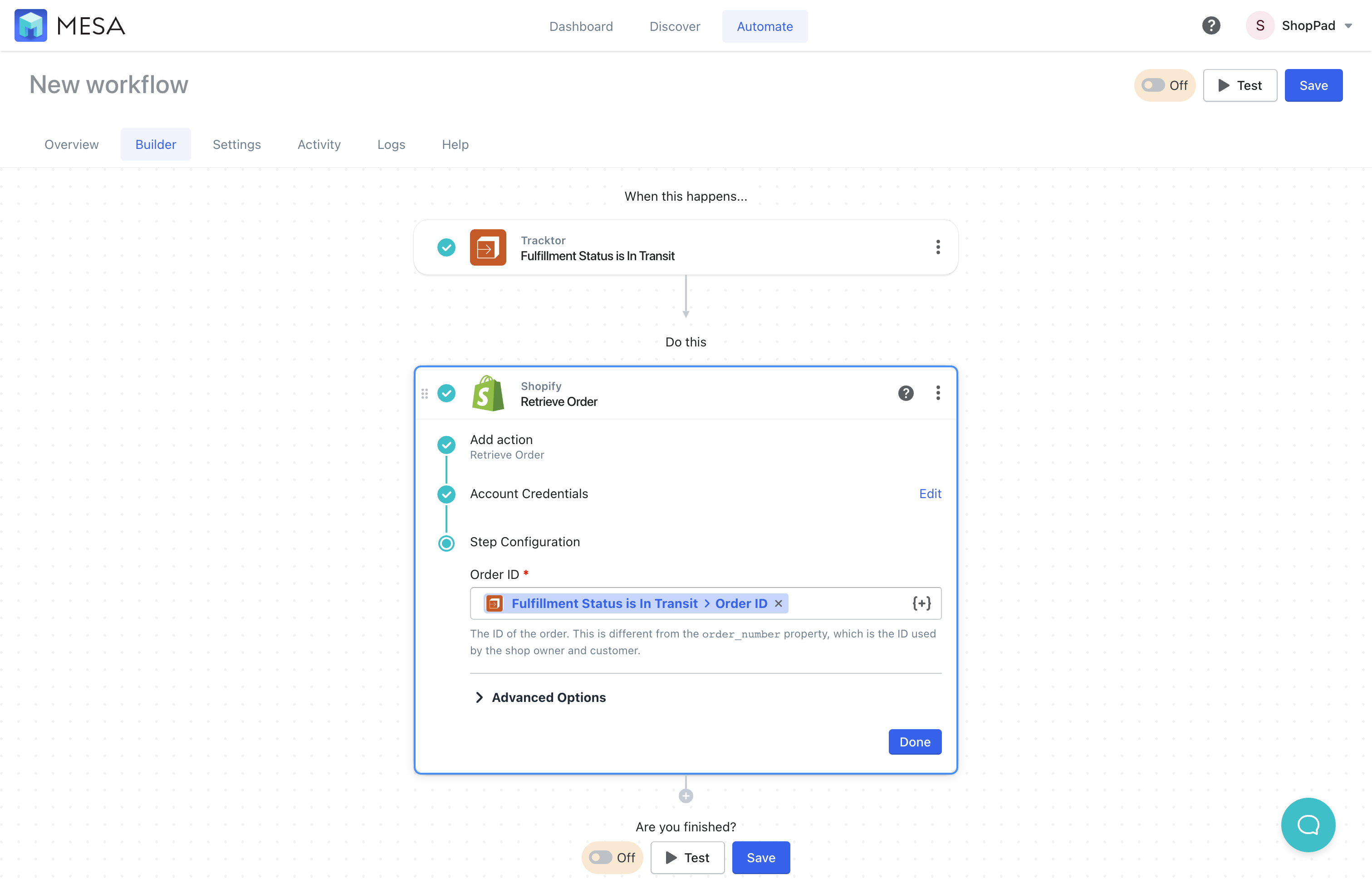 shopify order id