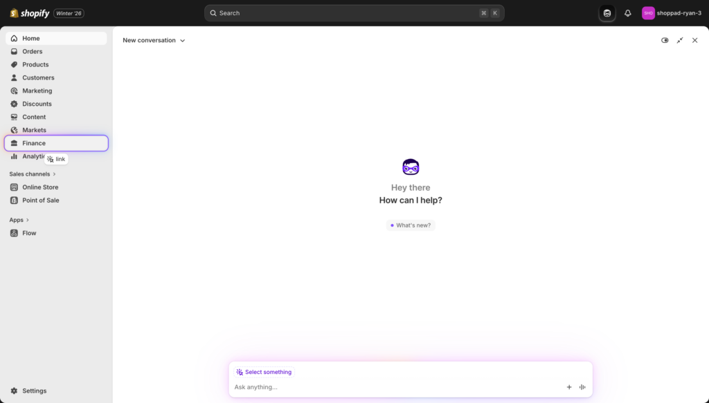 Target feature activated showing admin element highlighted