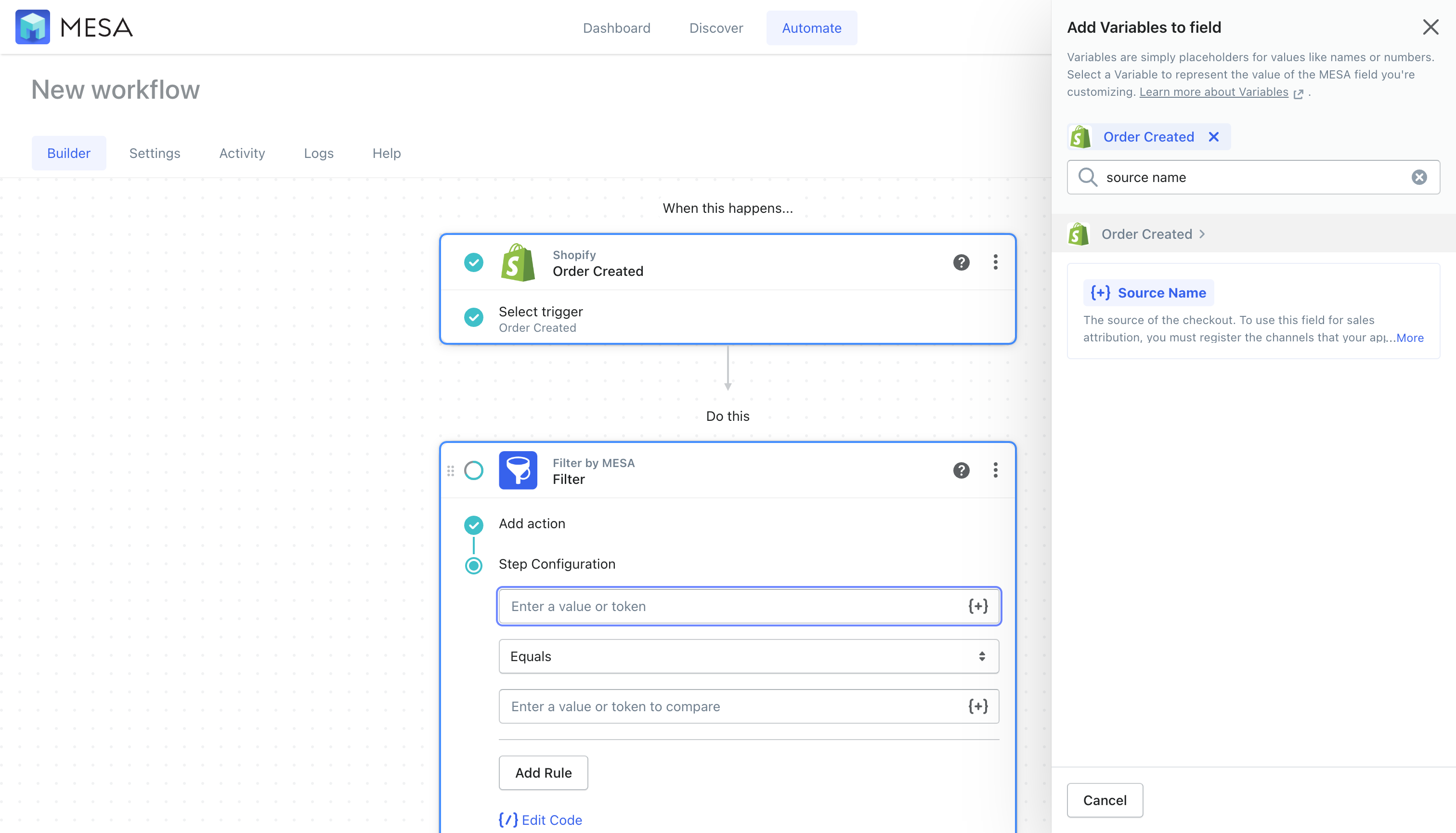 shopify auto tag orders source name