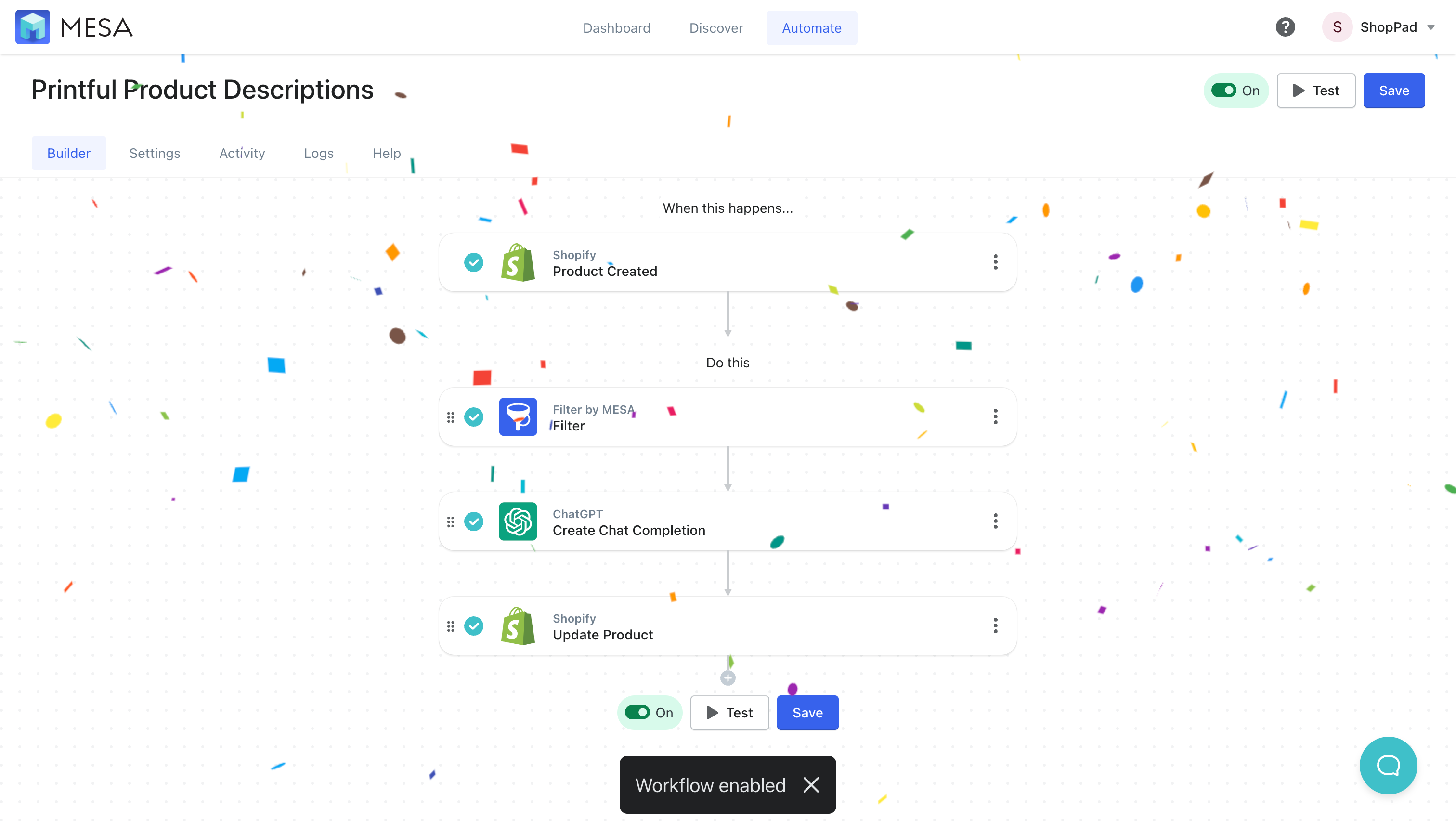 chatgpt product descriptions automation