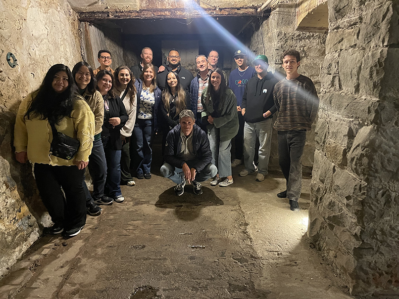 teammates on the Seattle Underground tour