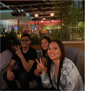 happy teammates in San Diego