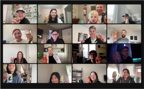 Happy hour over Zoom